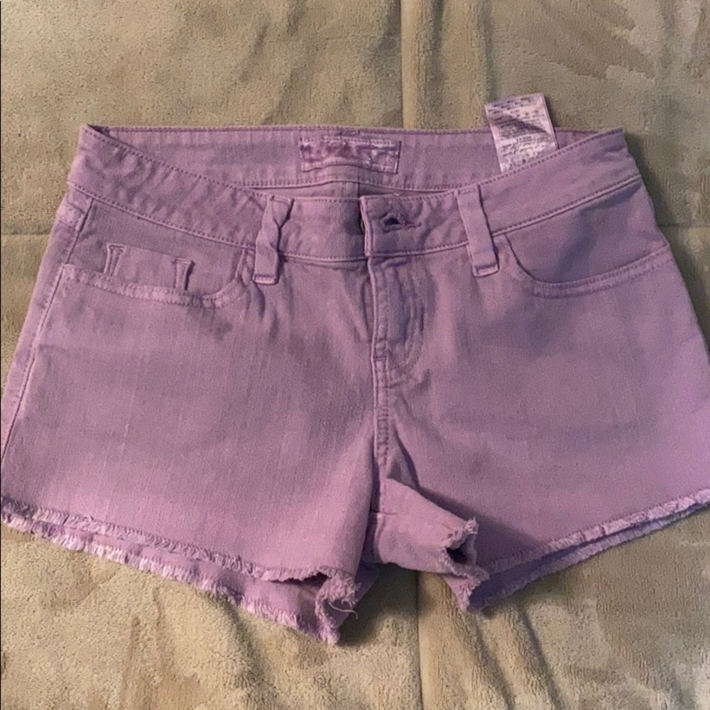 Lavender jean guess shorts